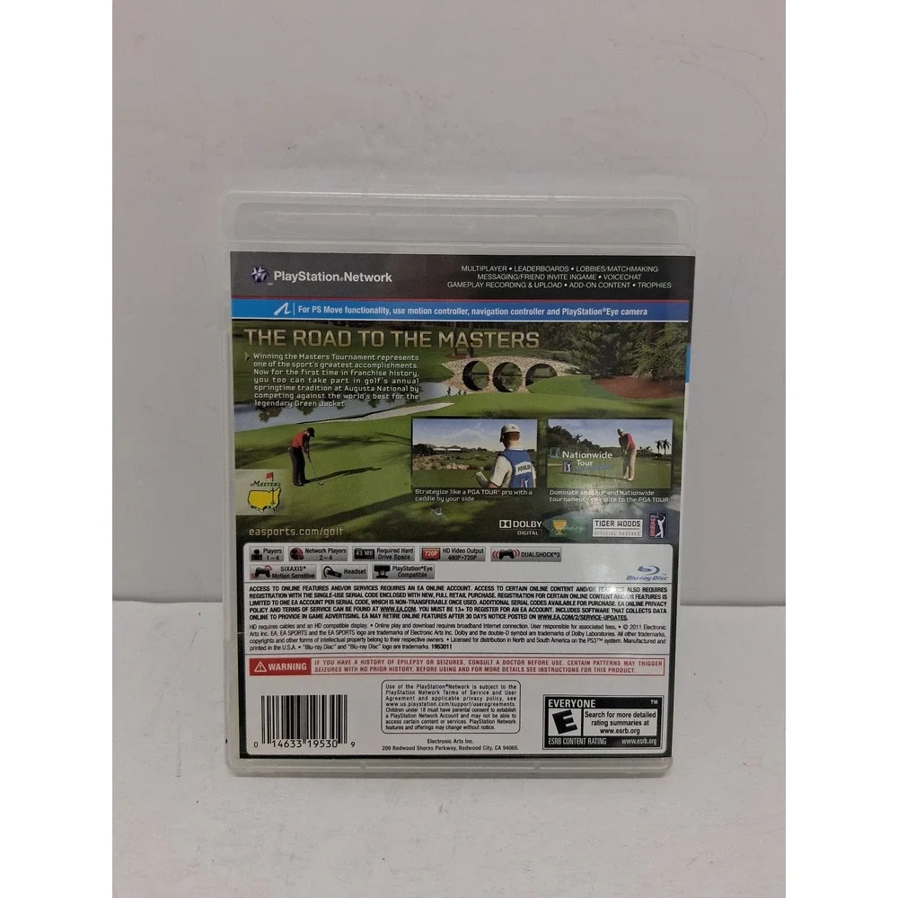 Tiger Woods PGA Tour 12 The Masters PS3 PlayStation 3 EA Sports Golf Game 19530